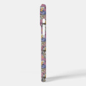 BLUE PINK GRAY HALLOWEEN PUMPKINS & BLUME Case-Mate iPhone HÜLLE (Rückseite / Links)