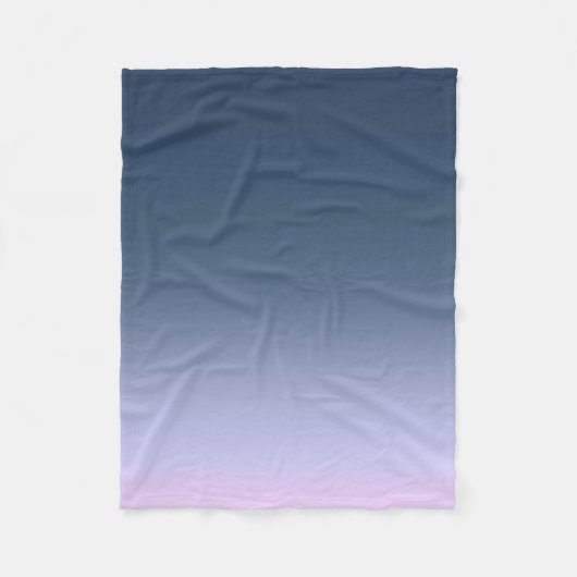 Blue-pink Ombre . Fleecedecke (Vorderseite)