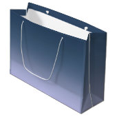 Blue-pink Ombre . Große Geschenktüte (Vorderseite Schrägansicht)