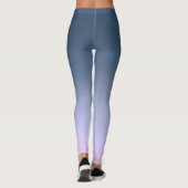 Blue-pink Ombre . Leggings (Rückseite)