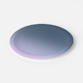 Blue-pink Ombre . Pappteller (Schrägansicht)