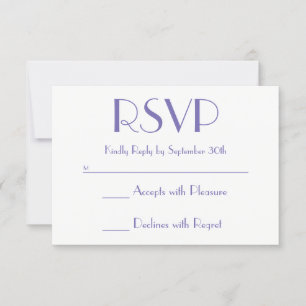 Blue Pink Ombre Sunset Periwinkle UAWG RSVP Karte