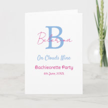 blue pink on clouds nine monogram bachelorette par