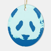 Blue Pink Panda Weihnachtsbaum Ornament (Links)