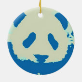 Blue Pink Panda Weihnachtsbaum Ornament (Hinten)