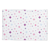 Blue Pink Purple Stars Cosmic Space. Kissenbezug (Rückseite)