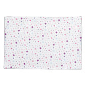 Blue Pink Purple Stars Cosmic Space. Kissenbezug (Rückseite)