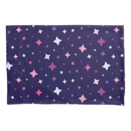 Blue Pink Purple Stars Cosmic Space Night Sky. Kissenbezug