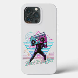 Blue Pink Retro Zurück zum 80er iPhone 13 Pro Hüll Case-Mate iPhone Hülle