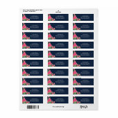 Blue Pink Roses Blume Bouquet Floral Wedding (Vorne)