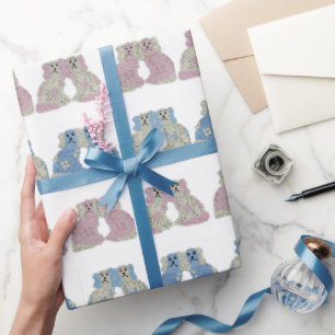 Blue Pink Staffordshire Dogs Ginger Jars Jar Geschenkpapier