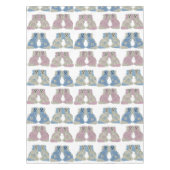 Blue Pink Staffordshire Dogs Ginger Jars Jar Tischdecke (Vorderseite)