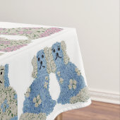 Blue Pink Staffordshire Dogs Ginger Jars Jar Tischdecke (Beispiel)