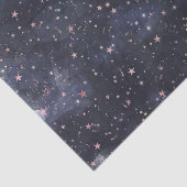 Blue & Pink Starry Night Sky Celestial Baby Dusche Seidenpapier (Ausschnitt)