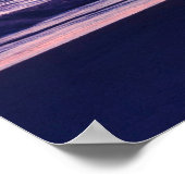 Blue Pink Sunset Ocean Foto 178 Poster (Ecke)