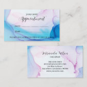 Blue & Pink Tinte Berufliche Terminkarte Visitenkarte (Vorne/Hinten)