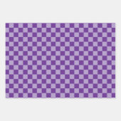 Blue Pink und Lila Checkerboard Multi Geschenkpapier Set (Vorderseite 3)