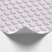 Blue & Pink Weihnachts-Paket Geschenke Umpackpapie Geschenkpapier (Ecke)