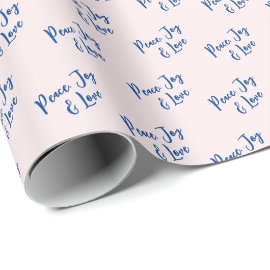 Blue & Pink Weihnachts-Paket Geschenke Umpackpapie Geschenkpapier (Rolleneckpunkt)