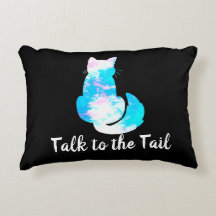 Blue Pink White Cat Abstrakt Gespräch mit dem Schw
