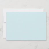 Blue Pinstripes Foto Geburtshinweise für Kinder Ankündigung (Rückseite)