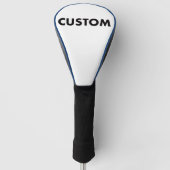 BLUE Piping Custom Golf Driver Headcover Blank (Vorderseite)