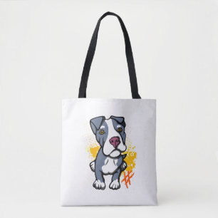 Blue Pit Bull Pup Tasche