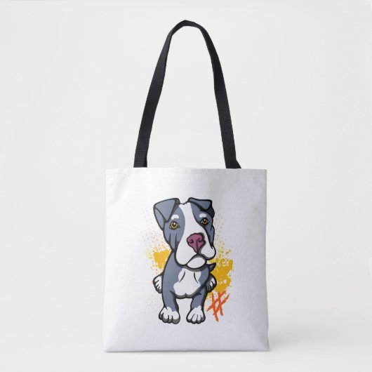 Blue Pit Bull Pup Tasche (Vorderseite)