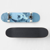 Blue Pit Bull Skateboard (Horizontal)