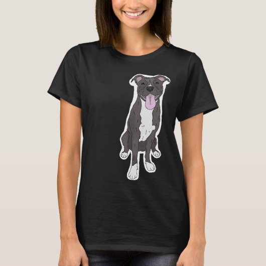 Blue Pit Bull T-Shirt (Vorderseite)