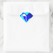 Blue Pixel Gem Stickers (Tasche)