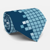 Blue Pixel-Krawatte Krawatte (Gerollt)