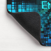 Blue Pixel Matrix Personalisiert Mousepad (Ecke)