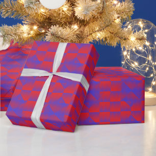 Blue Pixels Opp bw08.wx4.BPOBW08.Red BG Geschenkpapier