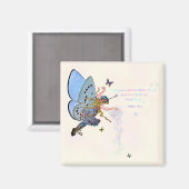 Blue Pixie Dust Magnet (Vorderseite/Rückseite)