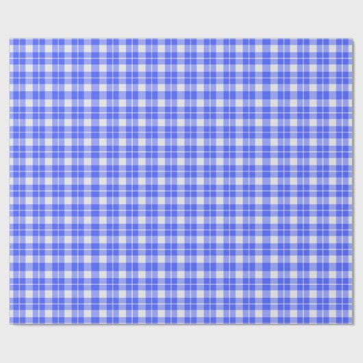 Blue Plaid Geschenkpapier (Flach)
