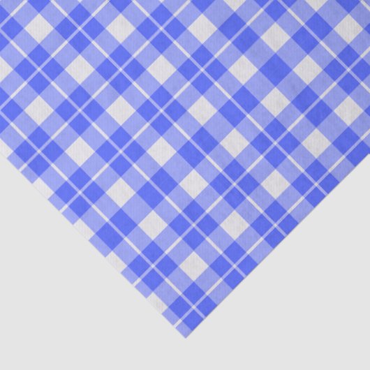 Blue Plaid Seidenpapier (Detail)