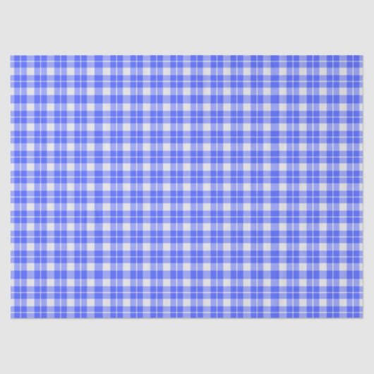 Blue Plaid Seidenpapier (Vorderseite)