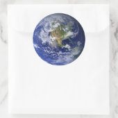 Blue Planet Earth Runder Aufkleber (Tasche)