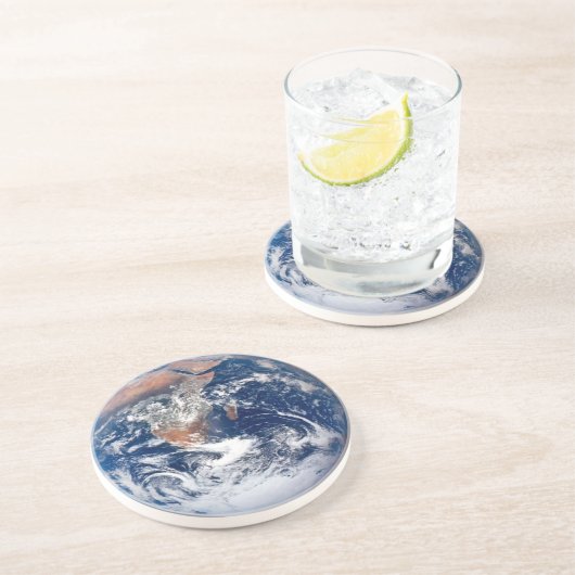 Blue Planet Earth Space Science Getränkeuntersetzer (Seite)