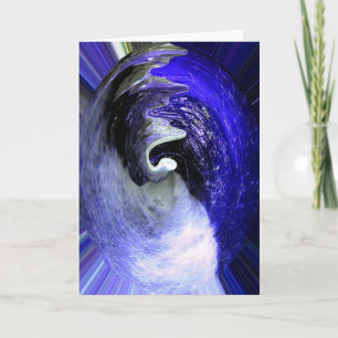 Blue Planet Kunst Feiertagskarte