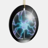 Blue Plasma Ball Keramik Tree Ornament (Rechts)