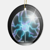 Blue Plasma Ball Keramik Tree Ornament (Links)
