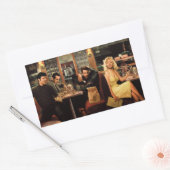 Blue Plate Rechteckiger Aufkleber (Umschlag)