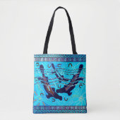 Blue Platypus Aboriginal Tote Bag Tasche (Vorderseite)