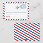 Blue Platzkarte Postdienst (Vorne/Hinten)