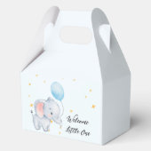 Blue Playful Elephants Geschenkschachtel (Vorderseite)