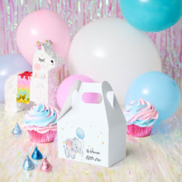 Blue Playful Elephants Geschenkschachtel