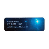 Blue Pleiades Constellation Space Foto (Vorne)