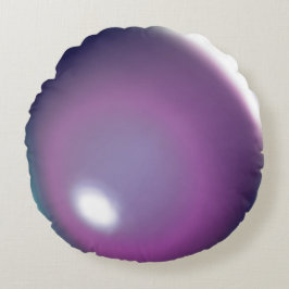 Blue & Plum Bubble Ballon Rundkissen Rundes Kissen
